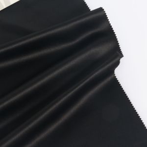 Smooth and firm down jacket/backpack recycled polymer shape memory fabric