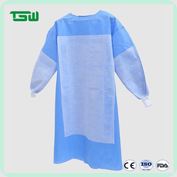 Quality AAMI Level 2 3 60g SMMS Disposable Surgical Gowns With Reinforcement wholesale