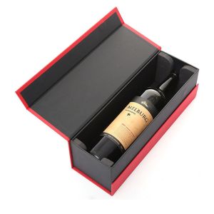 Cheap Custom Logo Rigid Cardboard Wine Glass Packaging Boxes With Magnetic Closure for sale