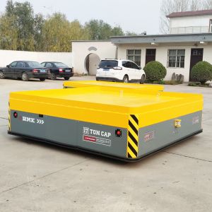 China Heavy Duty 15 Tons Press Fit On Tire Electric Transfer Carts Remote Control on sale