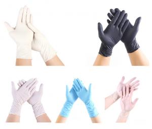 Cheap Blue nitrile disposable gloves powder free latex free with CE and ISO certificates for sale