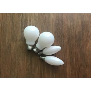 2w 4w Led Filament Bulb Opal Glass Ac 220v E12 200lm For Exhibition Hall