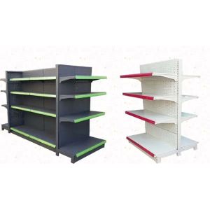 Side Grocery Store Gondola Shelving Medium Duty Supermarket Rack