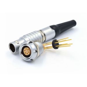 Lemo ECG Elbow PCB Socket Panel Mounted Female Receptacle ECG.1B.306.CLV