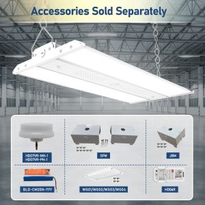 80W 400W Dimmable Industrial High Bay Square Led Light Linear Highbay for
