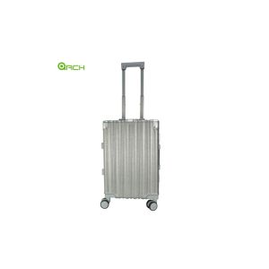 Push Button Luggage ABS Travel Suitcase With Double Spinner Wheels