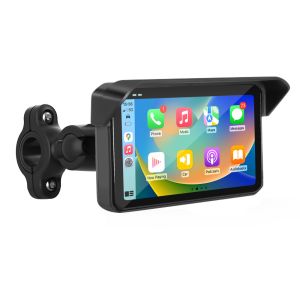 Cheap Motorcycle GPS Navigation Systems 5 Inch Motorcycle Carplay GPS Navigation Screen Moto Android Auto Touch Display Quick Easy Removal of Anti-theft for sale