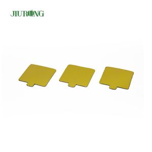 Reusable MDF Gold Rectangle Cake Board Disposable 100*65mm Greaseproof