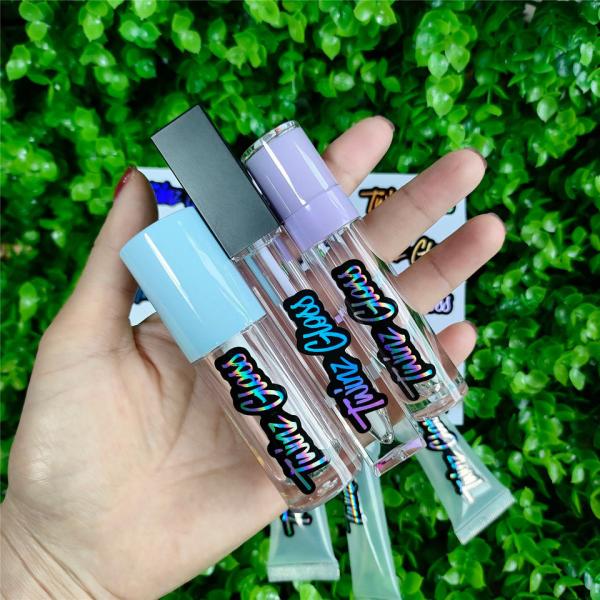 Quality Eyeshadow Palette Custom Printing Private Stickers Lipgloss Lipstick Cosmetics Label wholesale