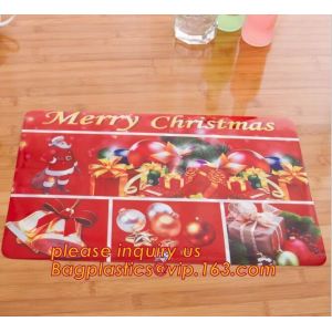 Heat insulation PVC Printed Placemat Dining Table Plate Mat,custom hot selling