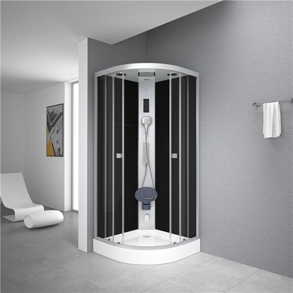 Free Standing Quadrant Shower Cubicles With Transparent Tempered Glass Fixed Panel