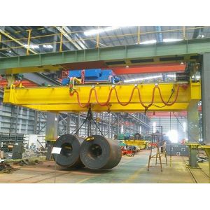 Cheap 43kg/m or QU70 Steel Track Recommended Double Girder Overhead Crane with Easy Maintenance for sale