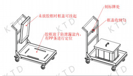 China KUTED Transport Trolley 200kg Load Capacity and 4-6 Heavy Loading Casters for Smooth Movement on sale