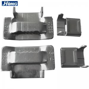 Eco Friendly Stainless Steel Banding Buckles Use With Metal Strap Antirust