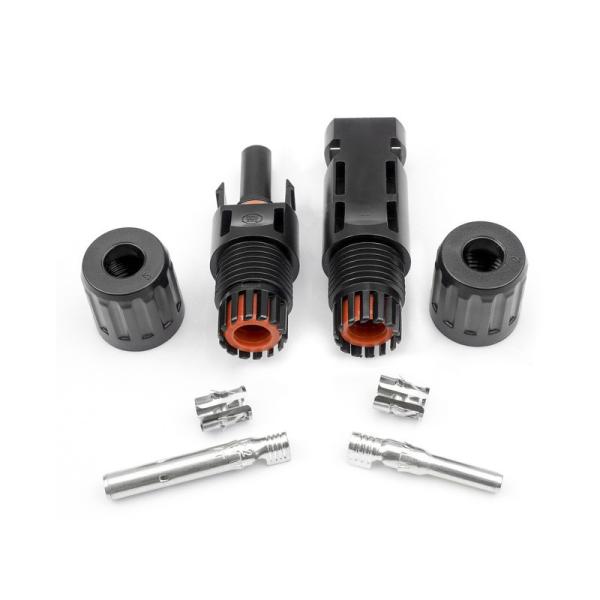 Quality Screw-On Solar Panel Connectors with 14-10 AWG Wire Gauge and Operating Temperature -40°C To +105°C wholesale