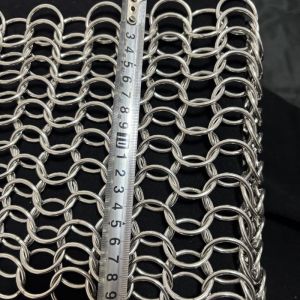 Large Ring Welded Mesh Stainless Steel Metal Chain Mail Welded Ring Mesh Curtain