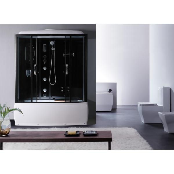 Black Profiles Enclosed Bath Shower Unit , Complete Shower Stall Kits