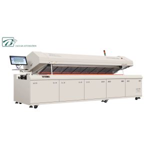 China 8 Hot Air Bottom SMT Reflow Oven PC Control 400mm Mesh Width For PCB Assembly on sale