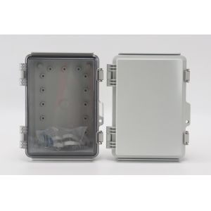 IP65 Hinged Plastic Enclosures Weatherproof With SS Latch