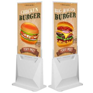 Ultra Thin Digital Signage Advertising Display 55" Vertical Double Sided