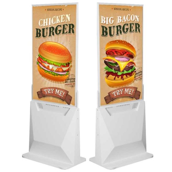 Ultra Thin Digital Signage Advertising Display 55" Vertical Double Sided