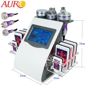 6 In 1 Laser Lipo Cavitation Fat Loss Machine Vacuum RF Multipolar