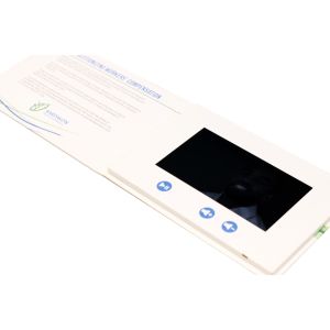 7 Inch LCD Video Book For Advertising UV Printing 128MB Memory