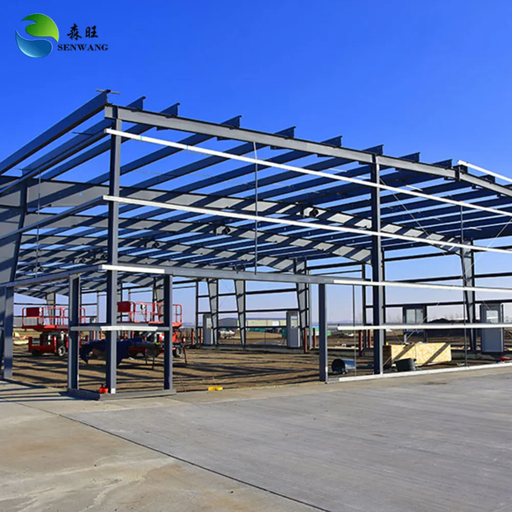 Q355B Steel Structure Warehouse with Anti Rust Primer Coating and C.Z Shape