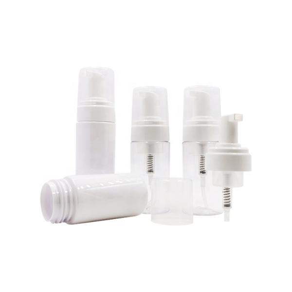 Quality 100ml 150ml Cosmetics Plastic Bottles , Mousse Pump Bottle Clear Blue White Color wholesale