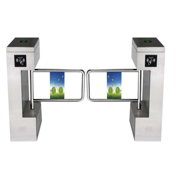 Quality Subway / Metro Electronic Pedestrian Swing Gate Waist Height Turnstiles wholesale