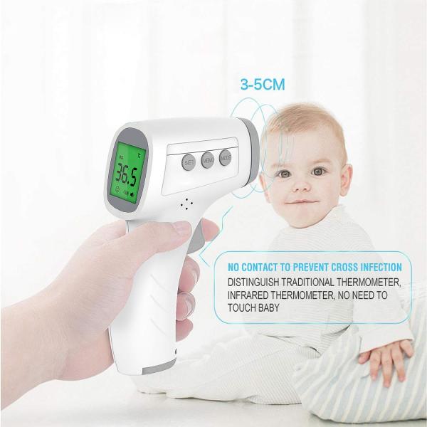 Baby Adult Forehead No Touch Thermometer With Lcd Backlight Oem Service