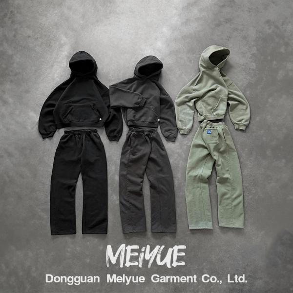 Quality Custom Blank Zip up Plain Pullover Hoodie Joggers Baggy Sweatpants and Hoodie Set Jogging Suits Sweatsuit Tracksuits for Men wholesale
