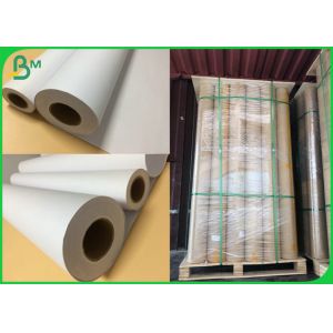 Cheap 24&quot; X 150 Feet Wide Format White Paper Roll 3&quot; Core For Inkjet Printing for sale