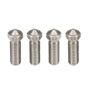 Stainless Steel E3D 0.2 Mm 3d Printer Nozzle M6 External Thread