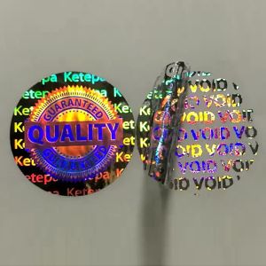 Hot Melt Adhesive Custom Security Stickers With Digital Printing Technology