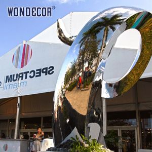 Customizable Spatial Forged Metal Sculpture Abstract Spiral Twisted Geometric