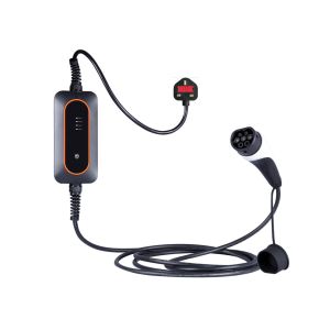 10A Type 2 EV Charger 2.2KW EV Car Portable Charger UK Plug With LCD Display