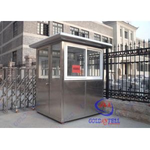 Cheap Stainless Steel Frame sentry shed / Prefab Movable Watch sentry house Station for sale