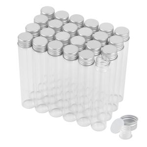 30ml Glass Clear Test Tubes With Screw Caps And Plastic Stoppers, Liquid Sample