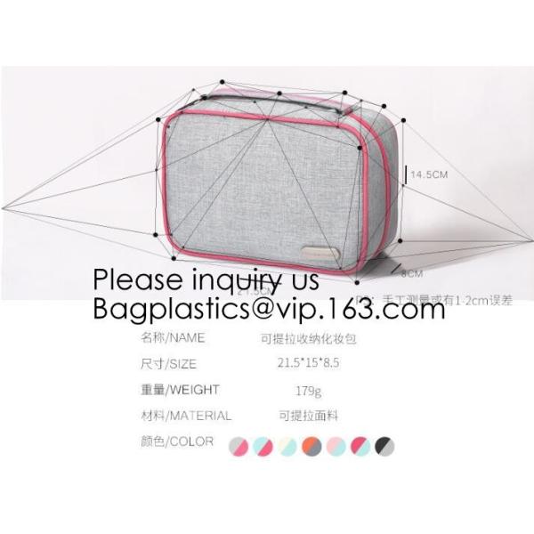 Assorted Size Cosmetics See Through Mesh Make Up Cosmetic Bag,Eco Friendly