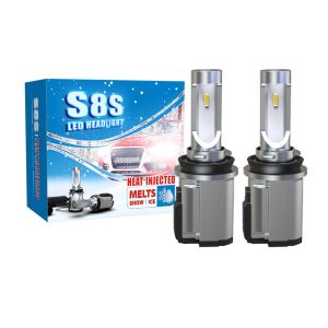 Cheap 12V Multicolor LED Headlights S8S 9005 9006 8000k CCT Ip68 Waterproof for sale