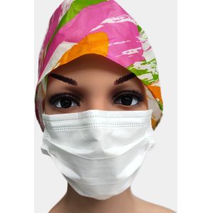 pure white color Non woven disposable face mask 3 ply layer disposable Face Mask