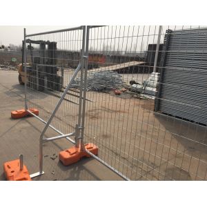 Portable Iron Fence HDG Temporary Fence 2100mm X 2400mm Width Design