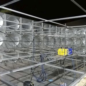 Customized Rectangular Storage Tank , Stainless Steel Sectional Water Tanks