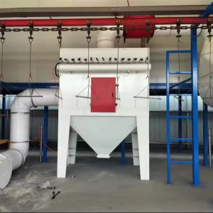 Heavy Duty Powder Coating Conveyor Systems Power Saving Low Noise