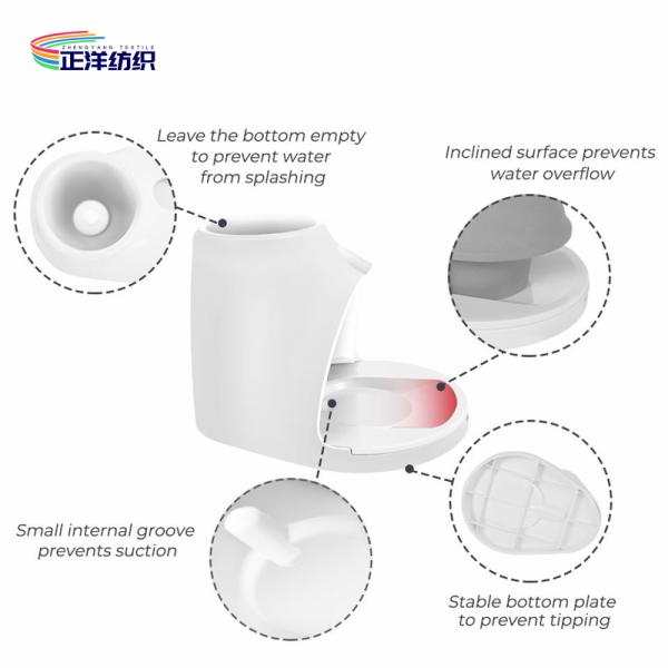 12" Bathtub Long Handle Cleaning Brush TPR Silicone Material Toilet Brush With Plunger And Holder Combo