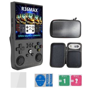R36MAX Retro 64GB 128G Handheld Game Console Linux System 3.5 Inch IPS Screen