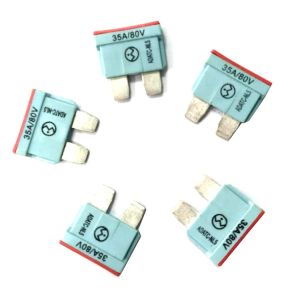 40A ATO Automotive Blade Fuses Middle Blow 80V DC with Ag Plated Terminals