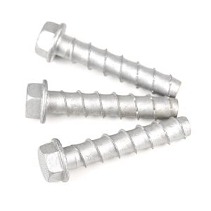 Custom Heavy Duty Carbon Steel Flange Hex Head Concrete Anchors for Easy