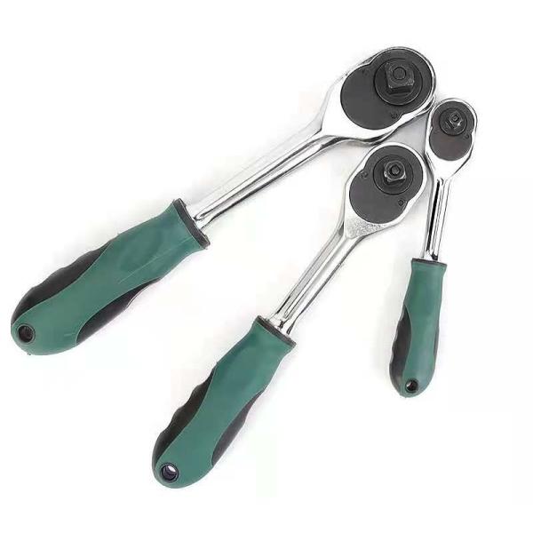 Ratchet wrench, chrome vanadium steel, drive square head size, 1/2,1/4,3/8, straight shank, crank, 1000g